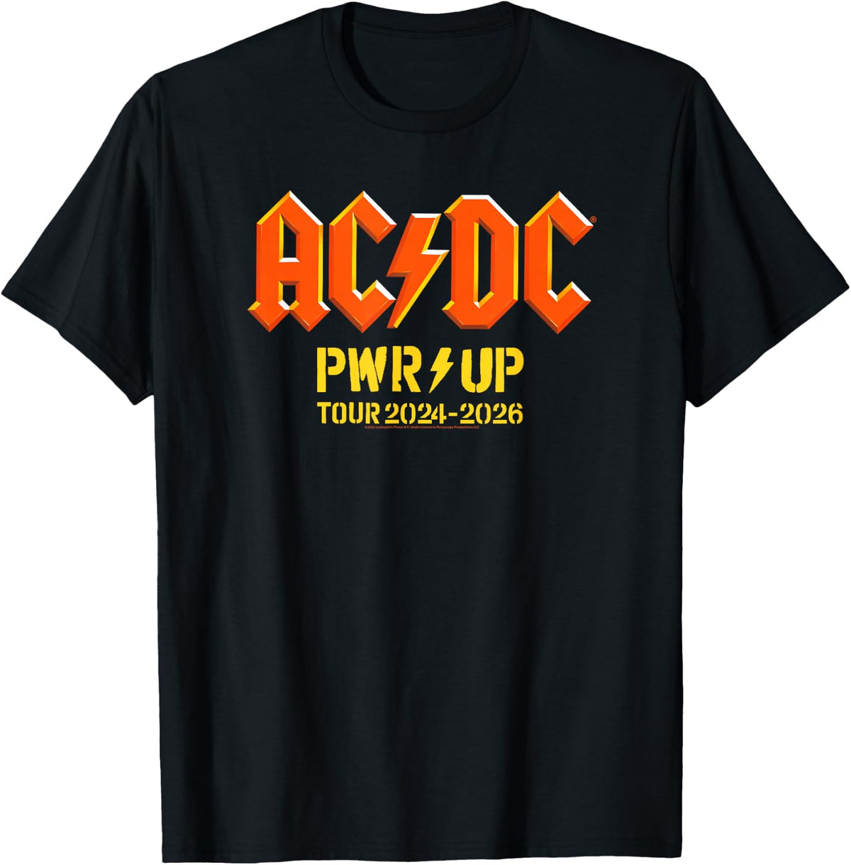 AC/DC PWR UP World Tour Flags 2024-2026 T-Shirt