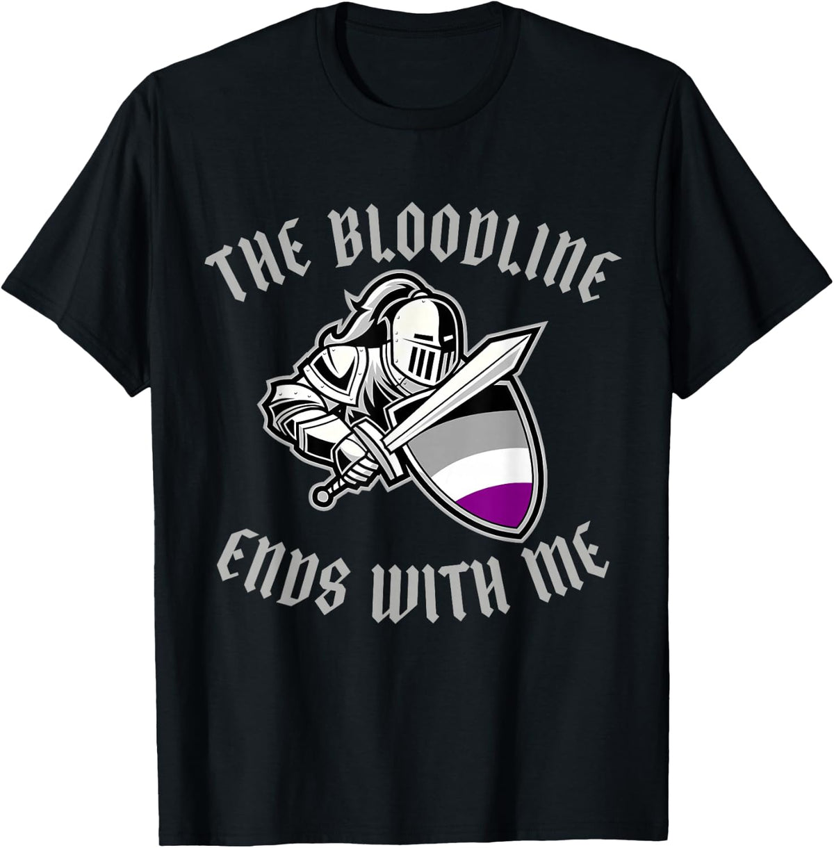 Funny Asexual Medieval Ace Flag Cards Queer LGBT Asexual T-Shirt