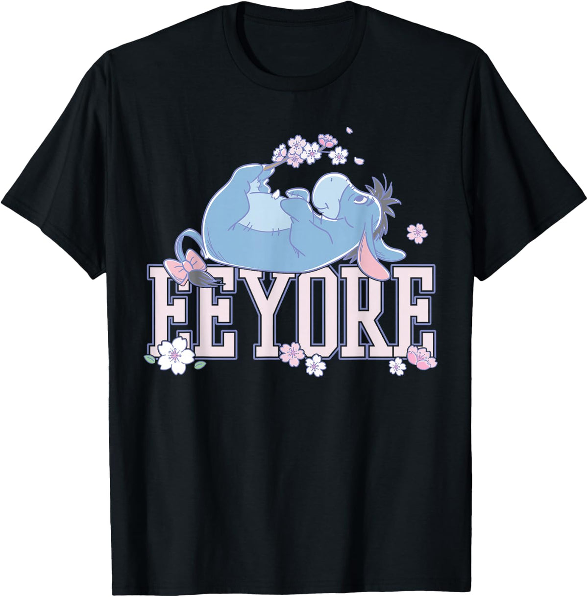 Disney Winnie the Pooh Eeyore Frolicking with Flowers T-Shirt