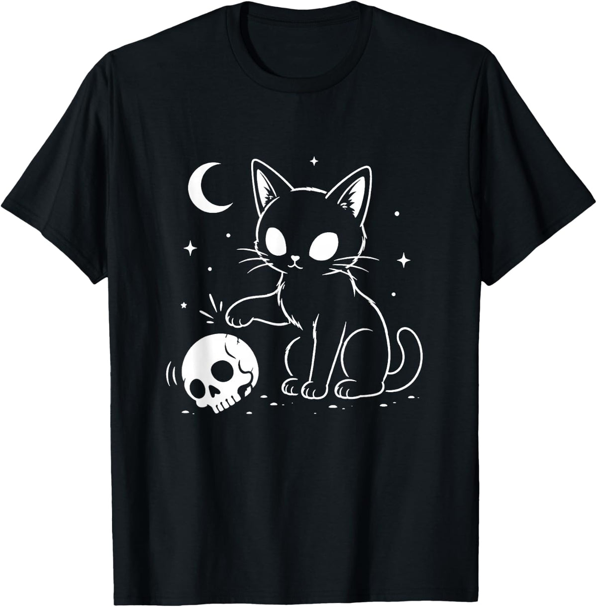 Goth Cat Emo Gothic Women Men Kids T-Shirt