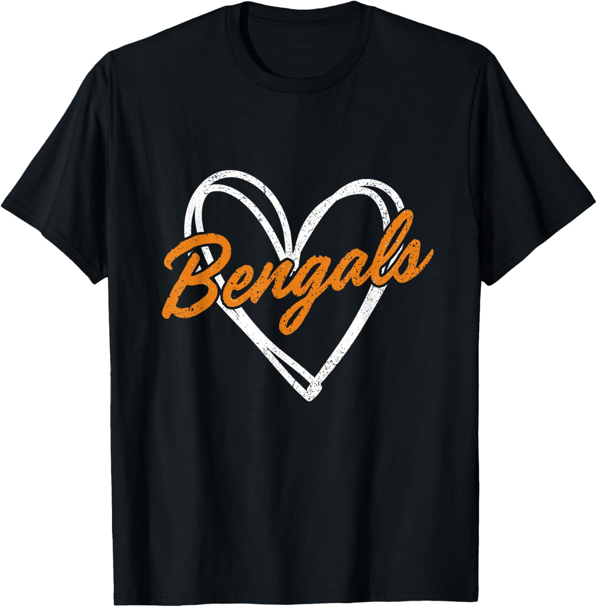 Bengals Heart Vintage Gift for Men Women Boys Girls Kids T-Shirt