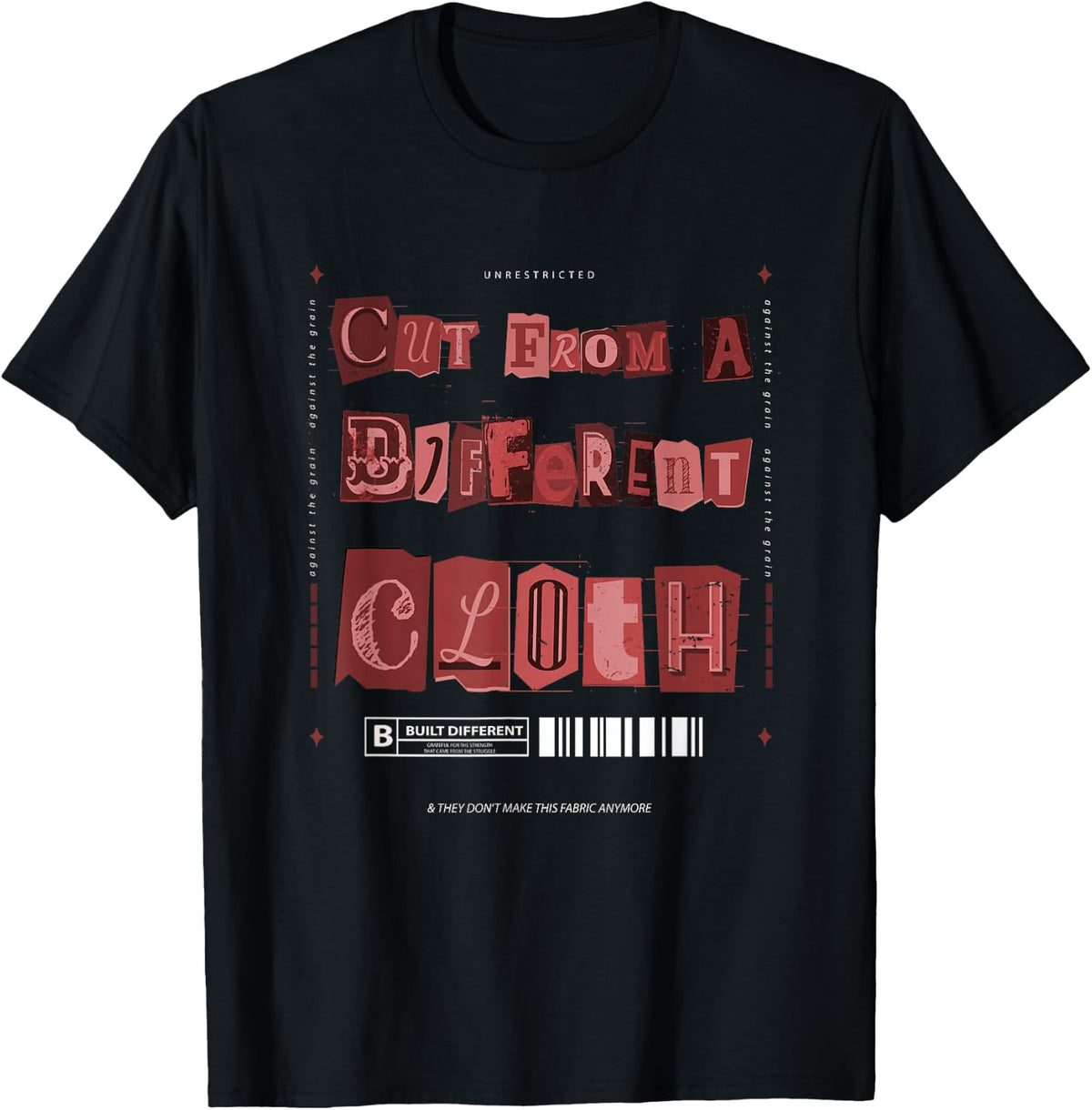 Maroon Burgundy Cut from A Different Cloth Maroon Graphic T-Shirt
