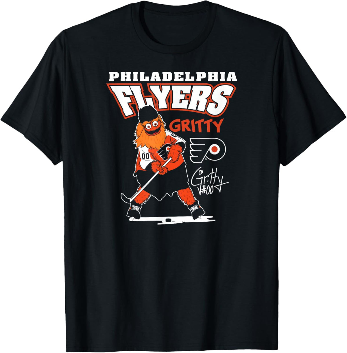 Philadelphia Flyers Gritty Mascot Signature NHL Licensed T-Shirt
