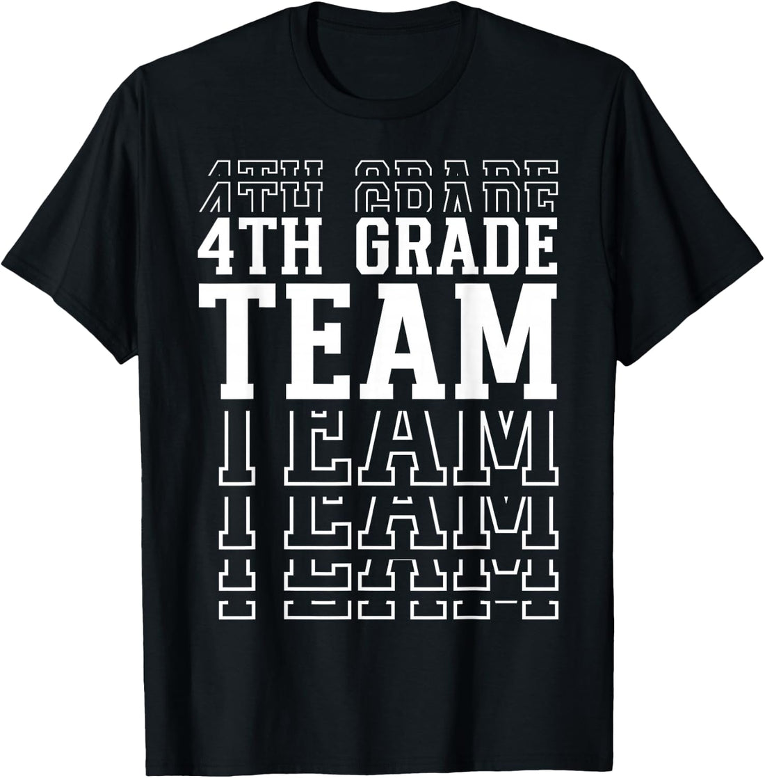 4th Grade Team Fourth Grader Back to First Day of School T-Shirt