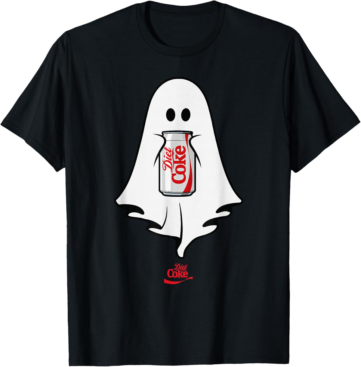 Coca-Cola Halloween Diet Coke Ghost Holding Can Of Diet Coke T-Shirt