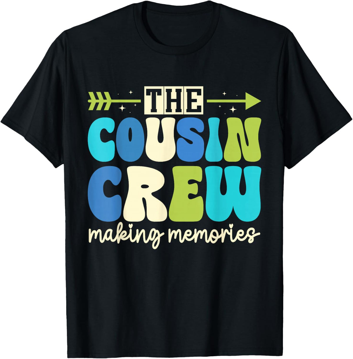 Cousin Crew 2026 Making Memories Family Vacation Camp Kids T-Shirt
