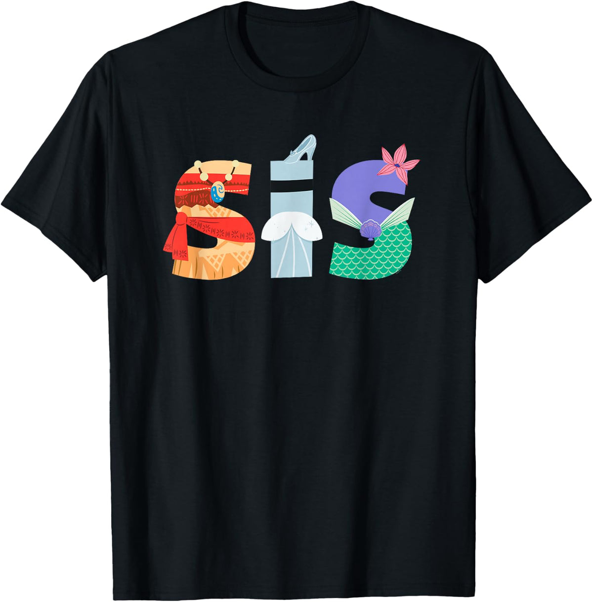 Disney Princess Sis Family Trip Sister Birthday Gift T-Shirt