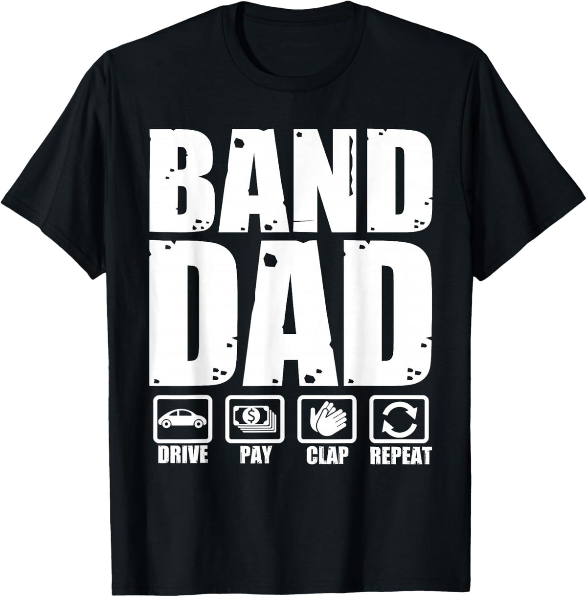 Funny Marching Band Dad Father Humour Father's Day T-Shirt