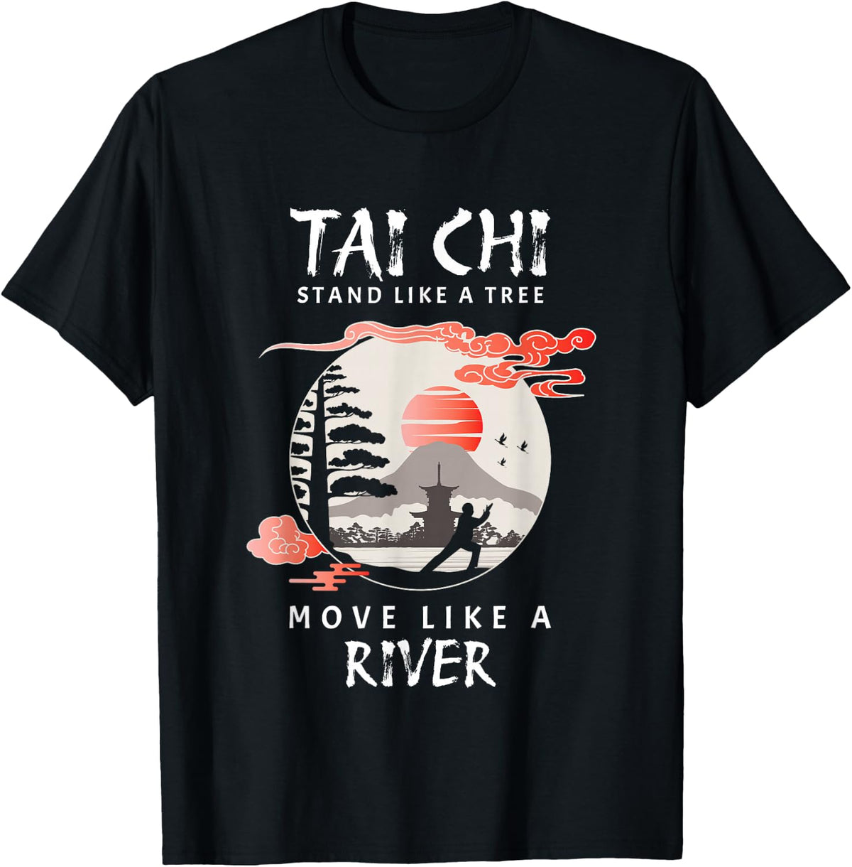Tai Chi Meditation Martial Arts Zen Balance Design T-Shirt