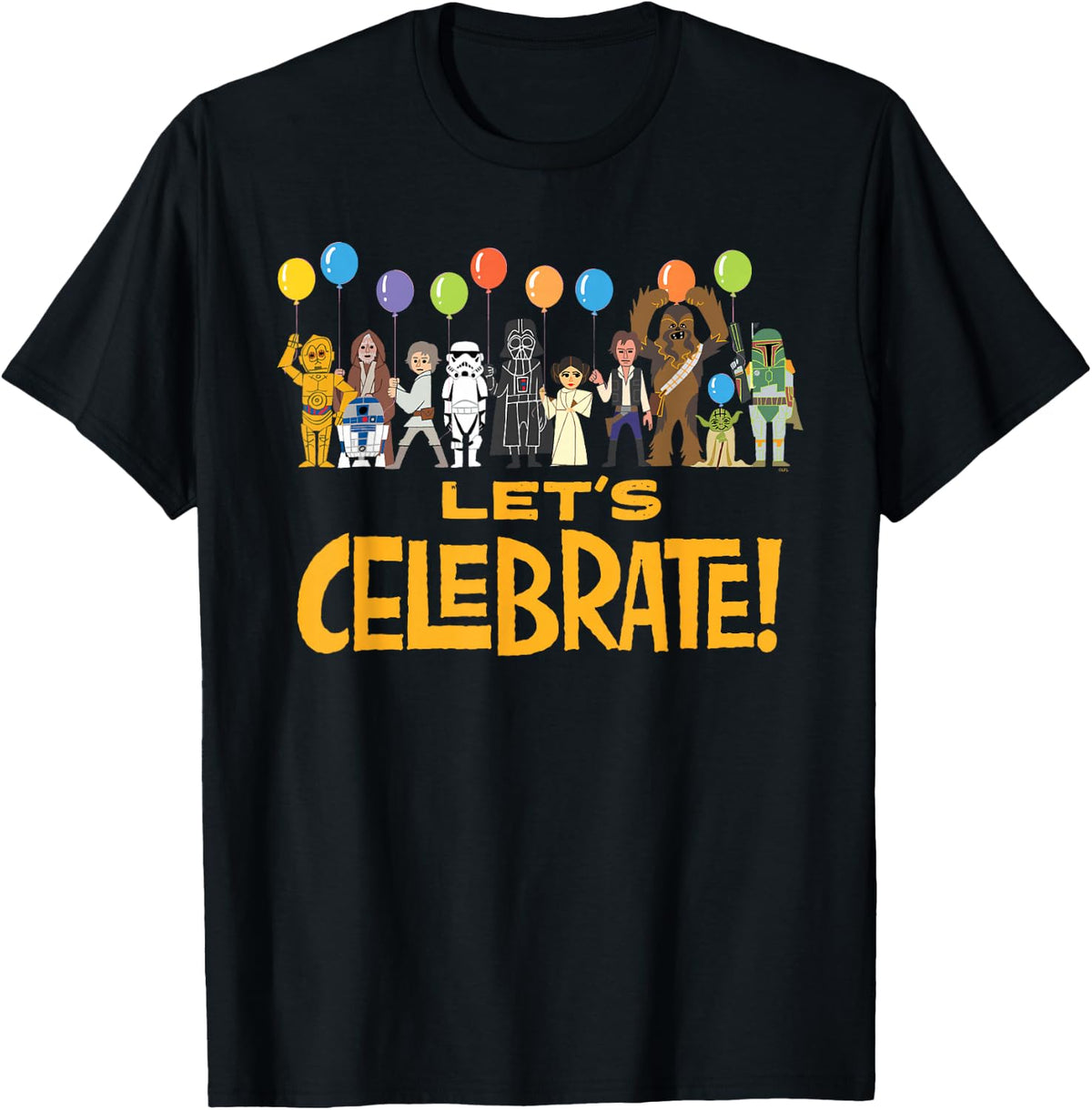 Star Wars Let's Celebrate! Classic Characters Party Matching T-Shirt