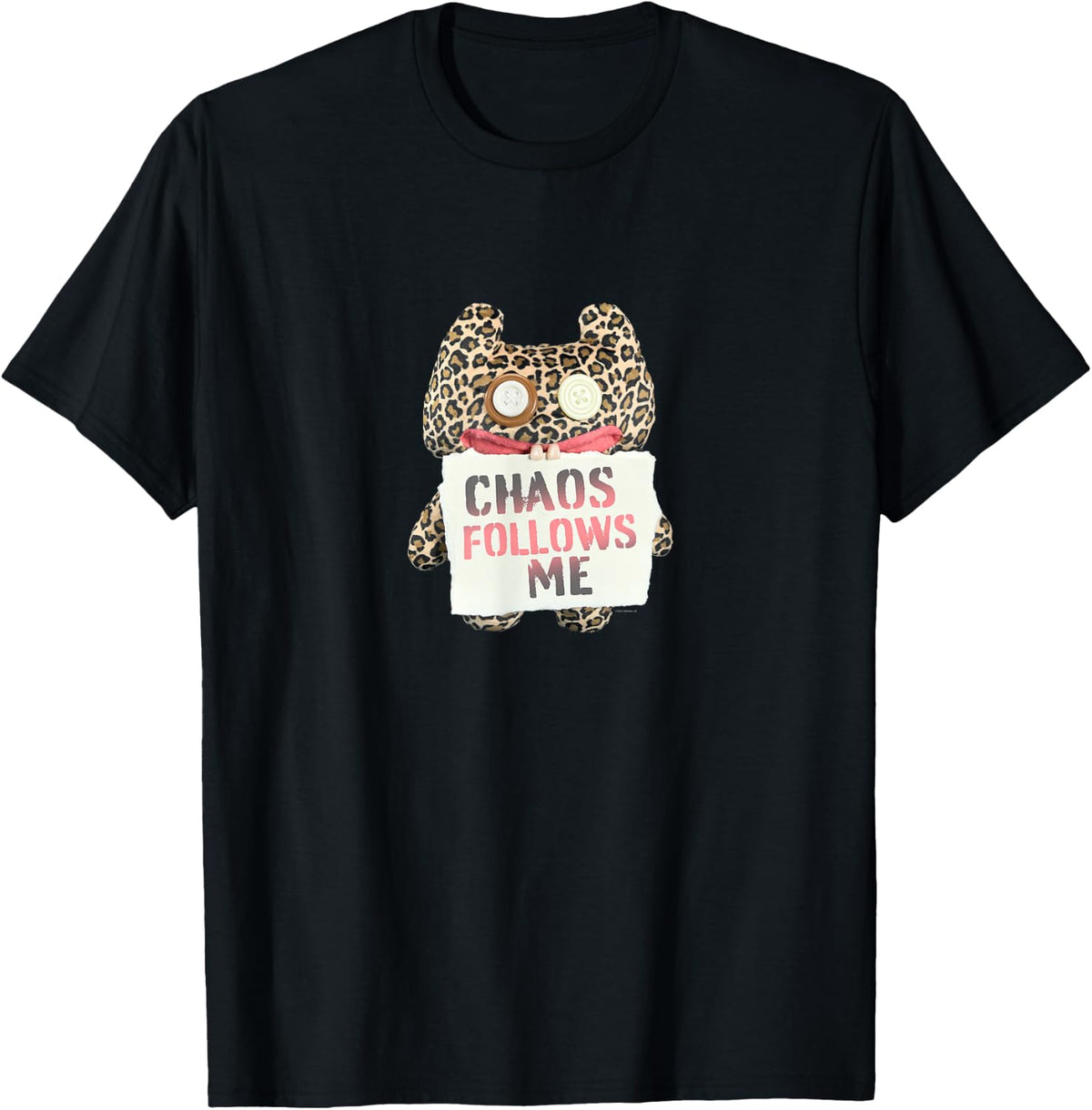 Fuggler Chaos Follows Me Animal Print Monster T-Shirt