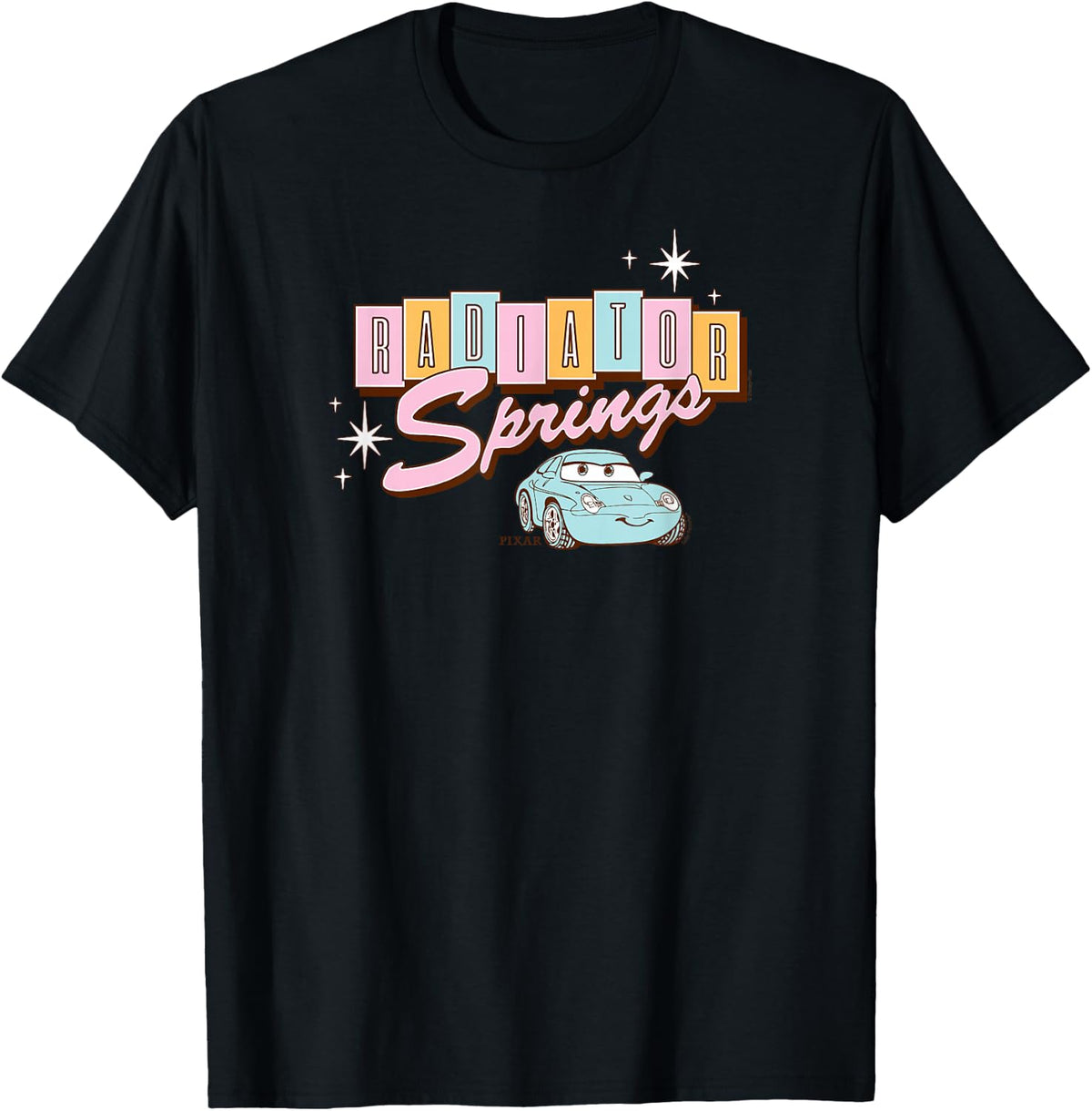 Disney - Cars = Radiator Springs Signage with Sally Carrera T-Shirt