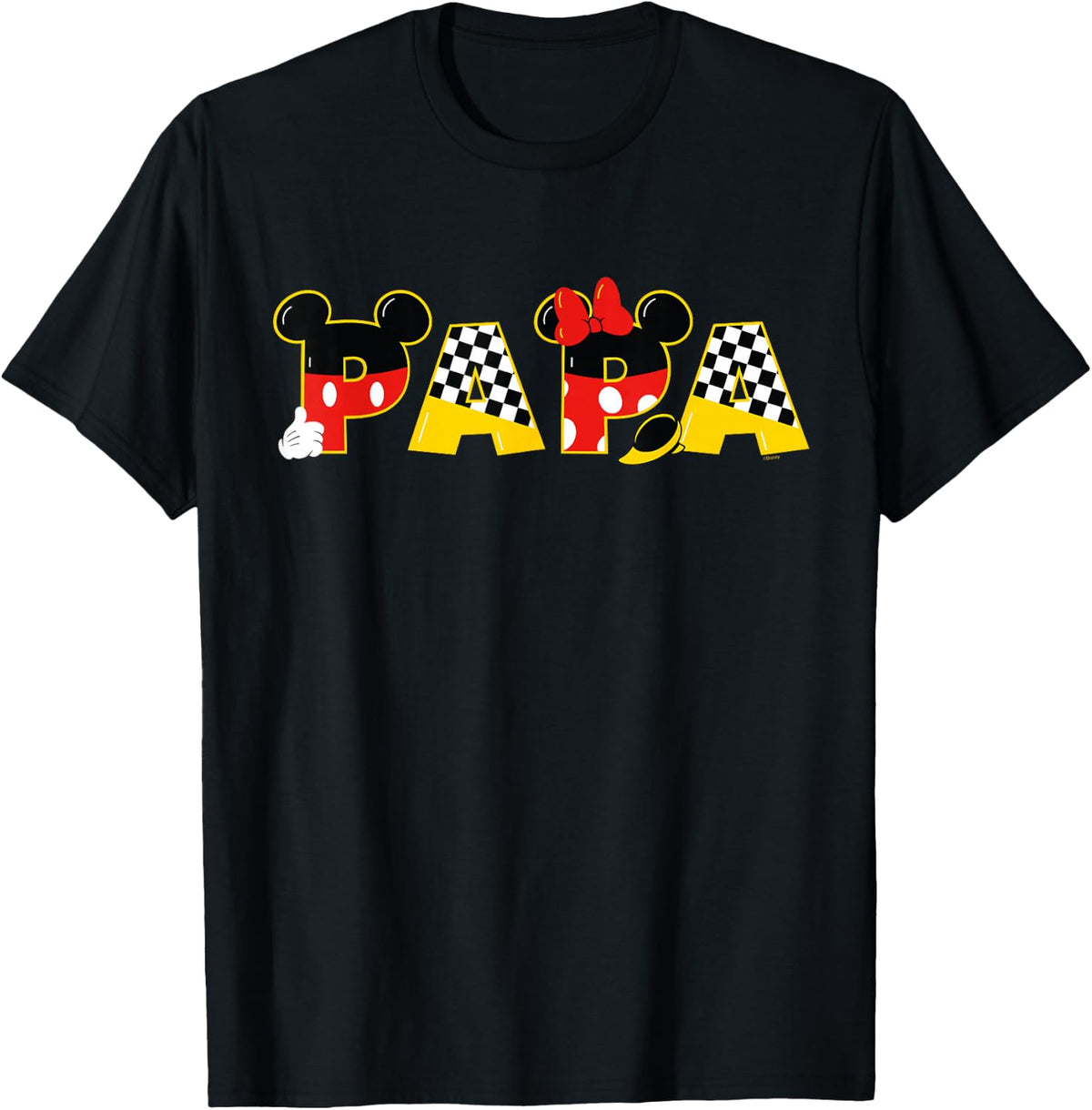 Disney Mickey Minnie Papa Father's Day Birthday Family Trip T-Shirt