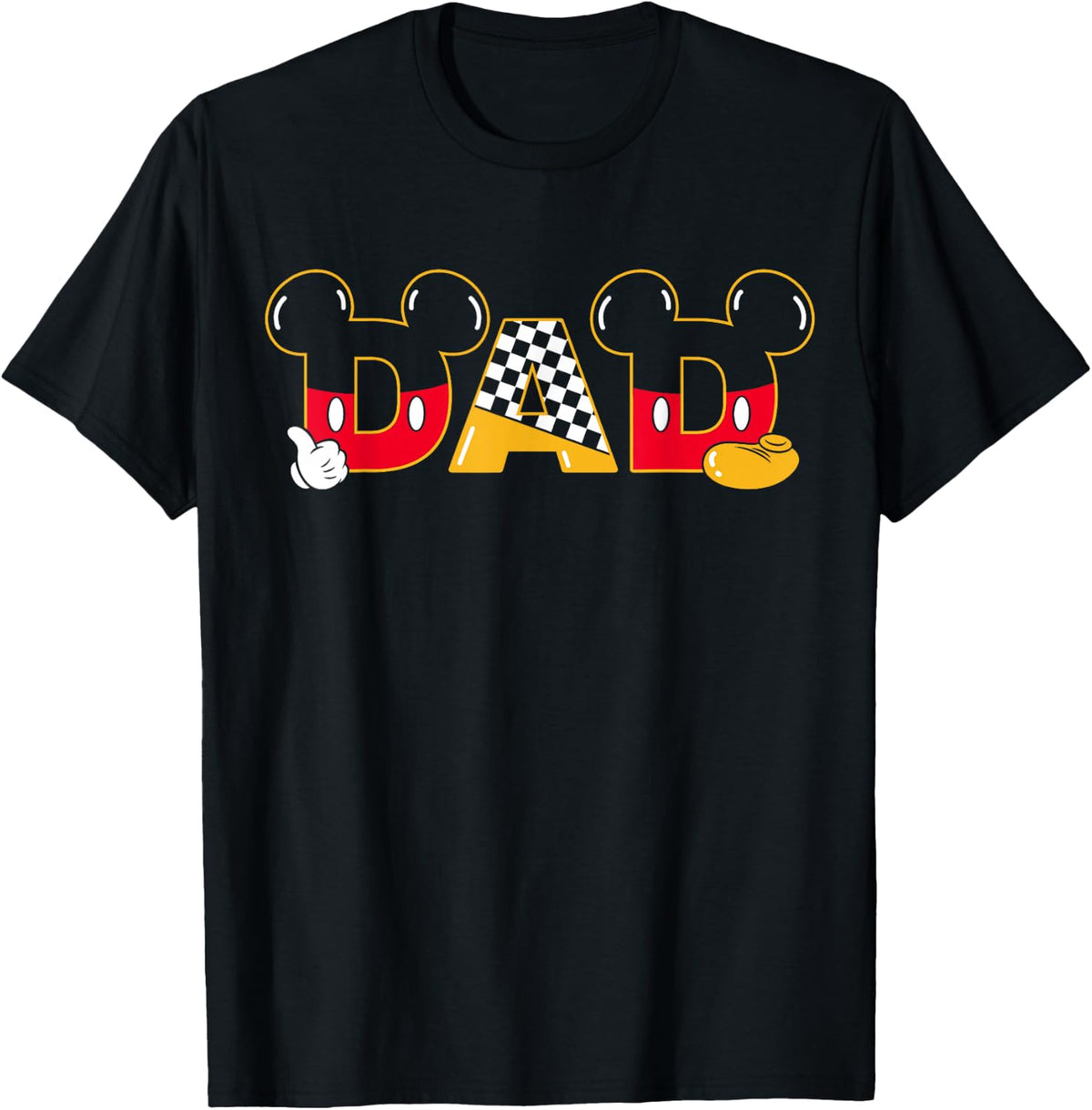 Disney Mickey and Friends Father's Day Dad Mickey Letters T-Shirt