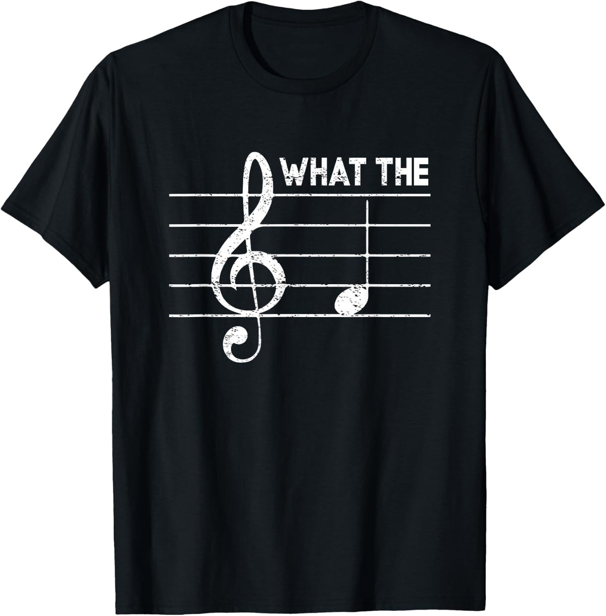 What-The F Musical Note Humor Adult Slang Word Music Lover T-Shirt