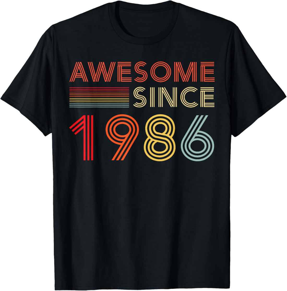 40 Birthday Decorations Men 40yr Awesome 1986 40th Birthday T-Shirt