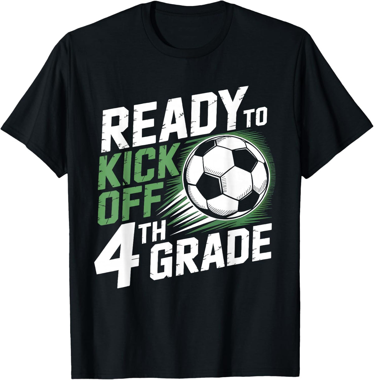 Ready To Kick Off 4TH Grade First Day Of School Boys Kids T-Shirt