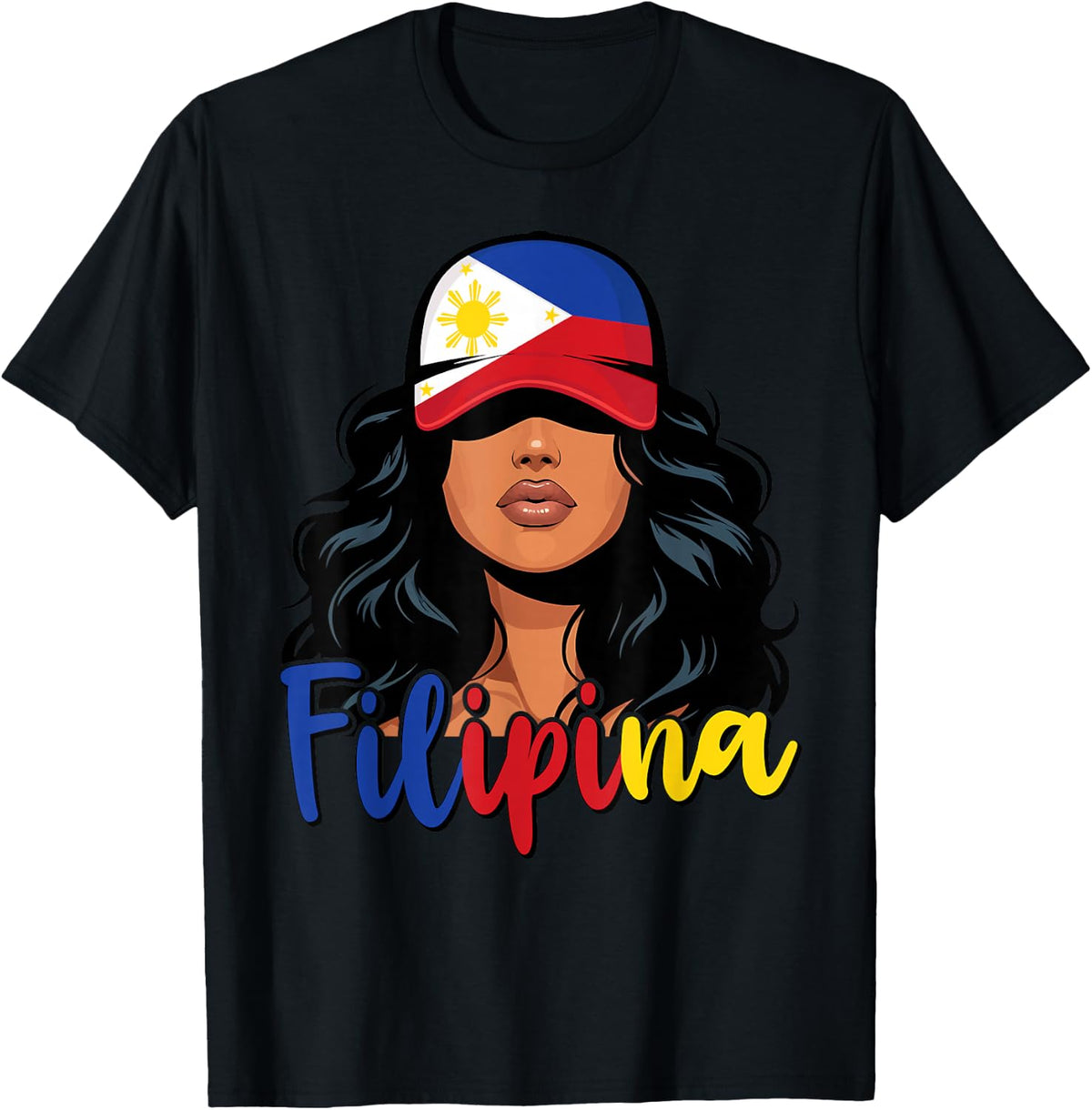 Filipina Girl Philippines Flag Proud Pinay Women T-Shirt
