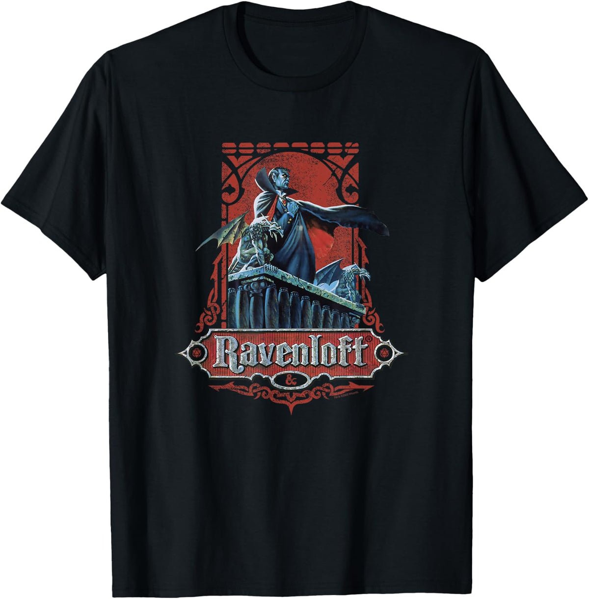 Dungeons & Dragons 50th Anniversary Ravenloft Vintage Card T-Shirt