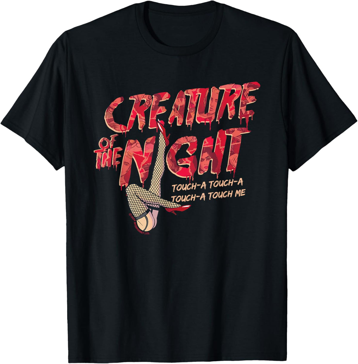 Rocky Horror Show Creature of The Night Legs Touch-A Light T-Shirt