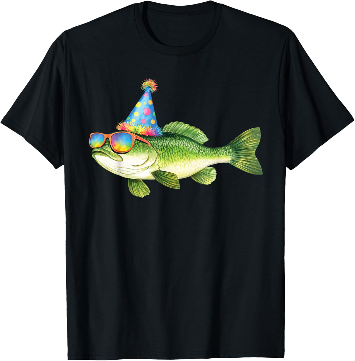 Bass Birthday Freshwater Fish Party Fishing Birthday Funny T-Shirt