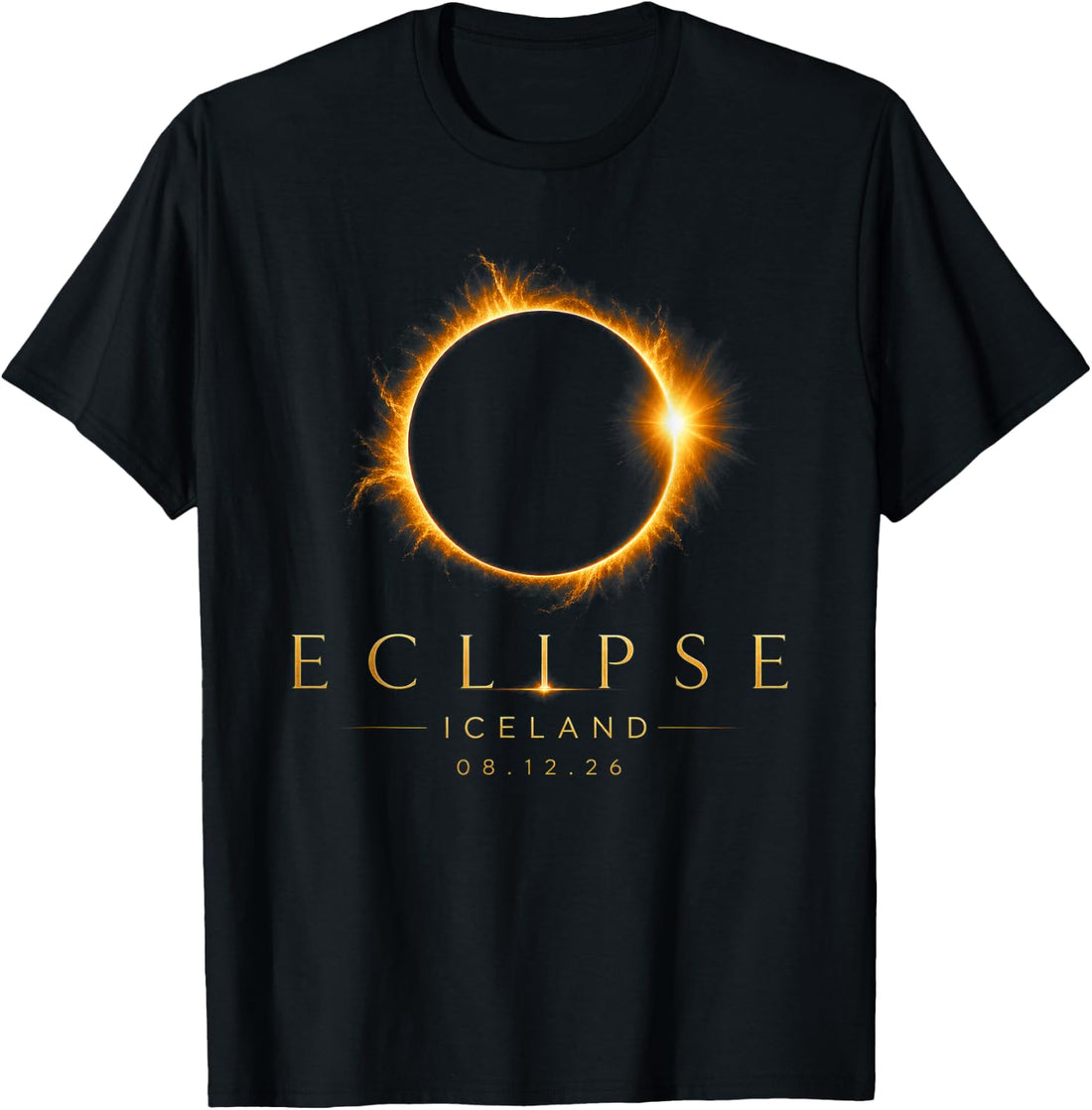 2026 Solar Eclipse Iceland 08 12 26 Total Eclipse Iceland T-Shirt