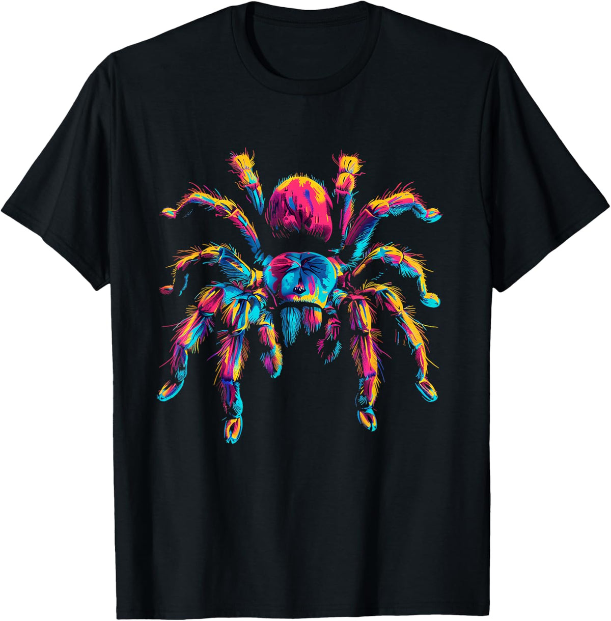 Tarantula Colourful Animal Art Motif Tropical Wildlife T-Shirt