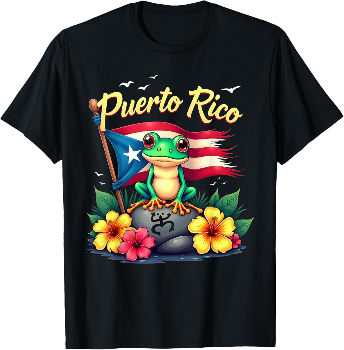 Hispanic Heritage Month Taino Boricua Coqui Frog Puerto Rico T-Shirt