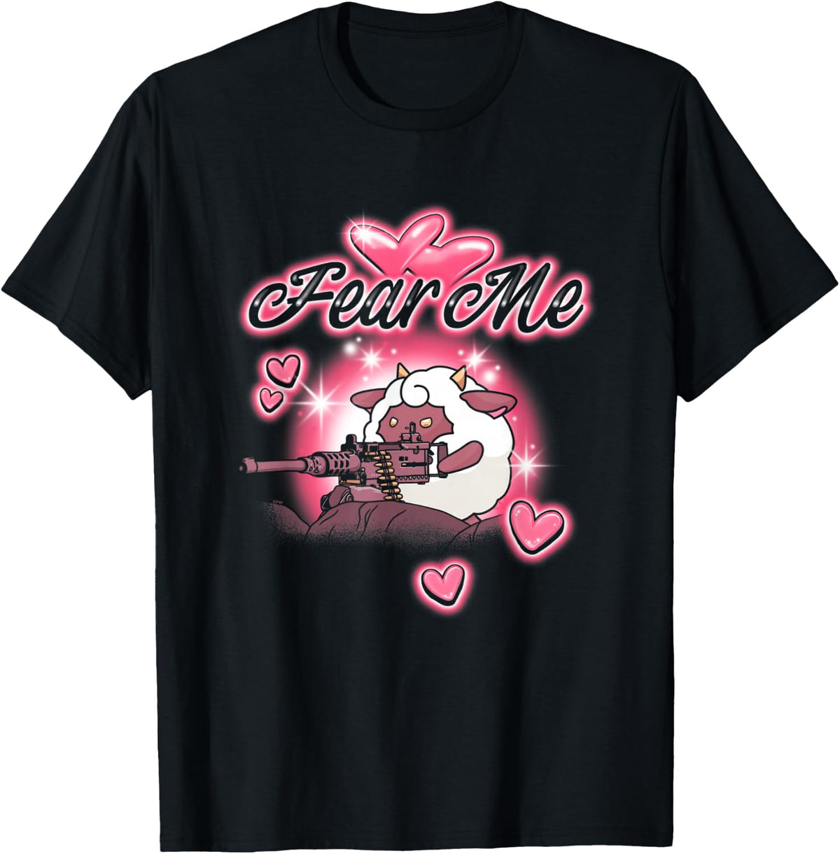 Palworld Lamball Fear Me Attack Mode with Hearts Video Game T-Shirt