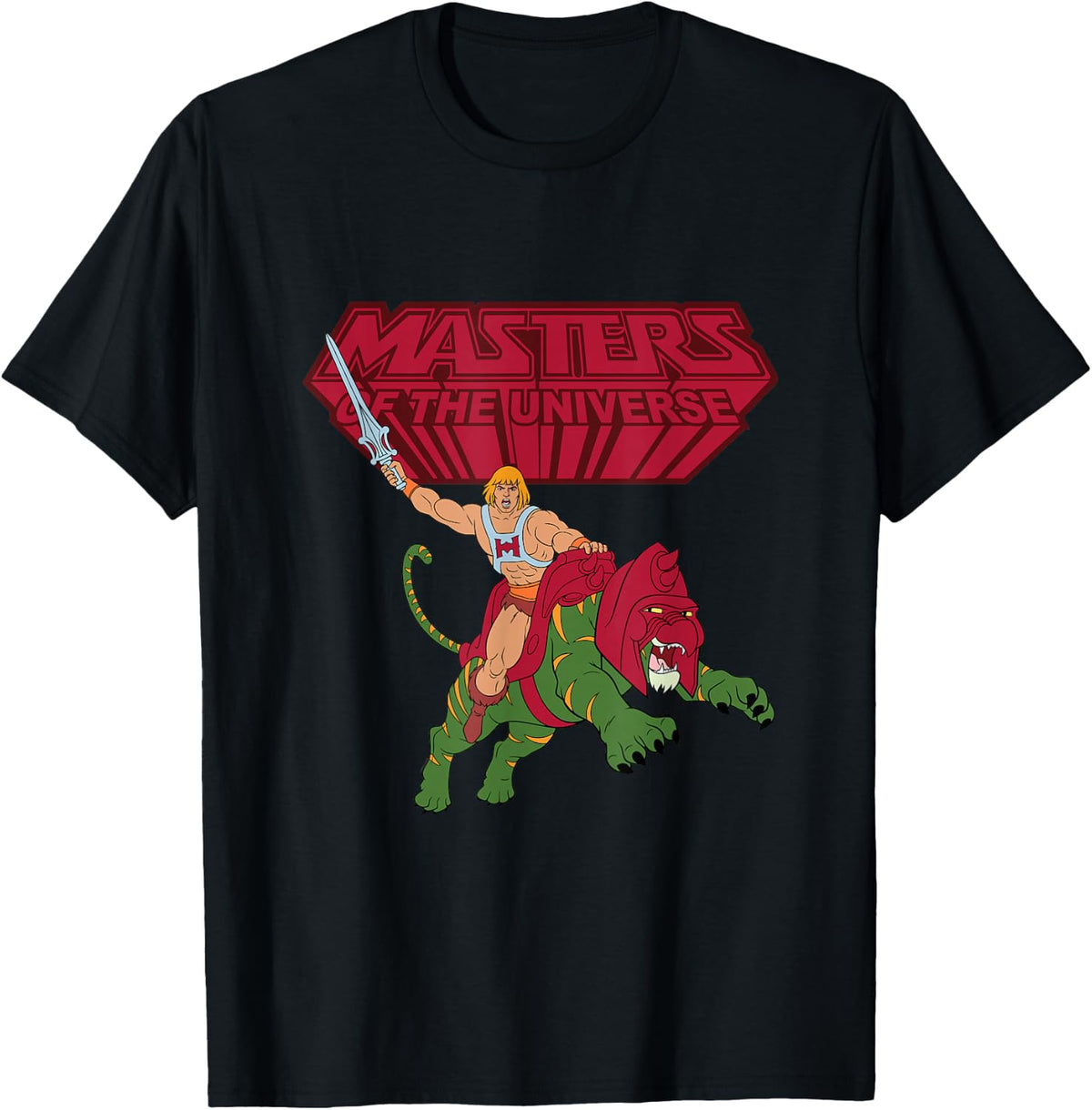 Masters of the Universe He-man and Battle Cat T-Shirt