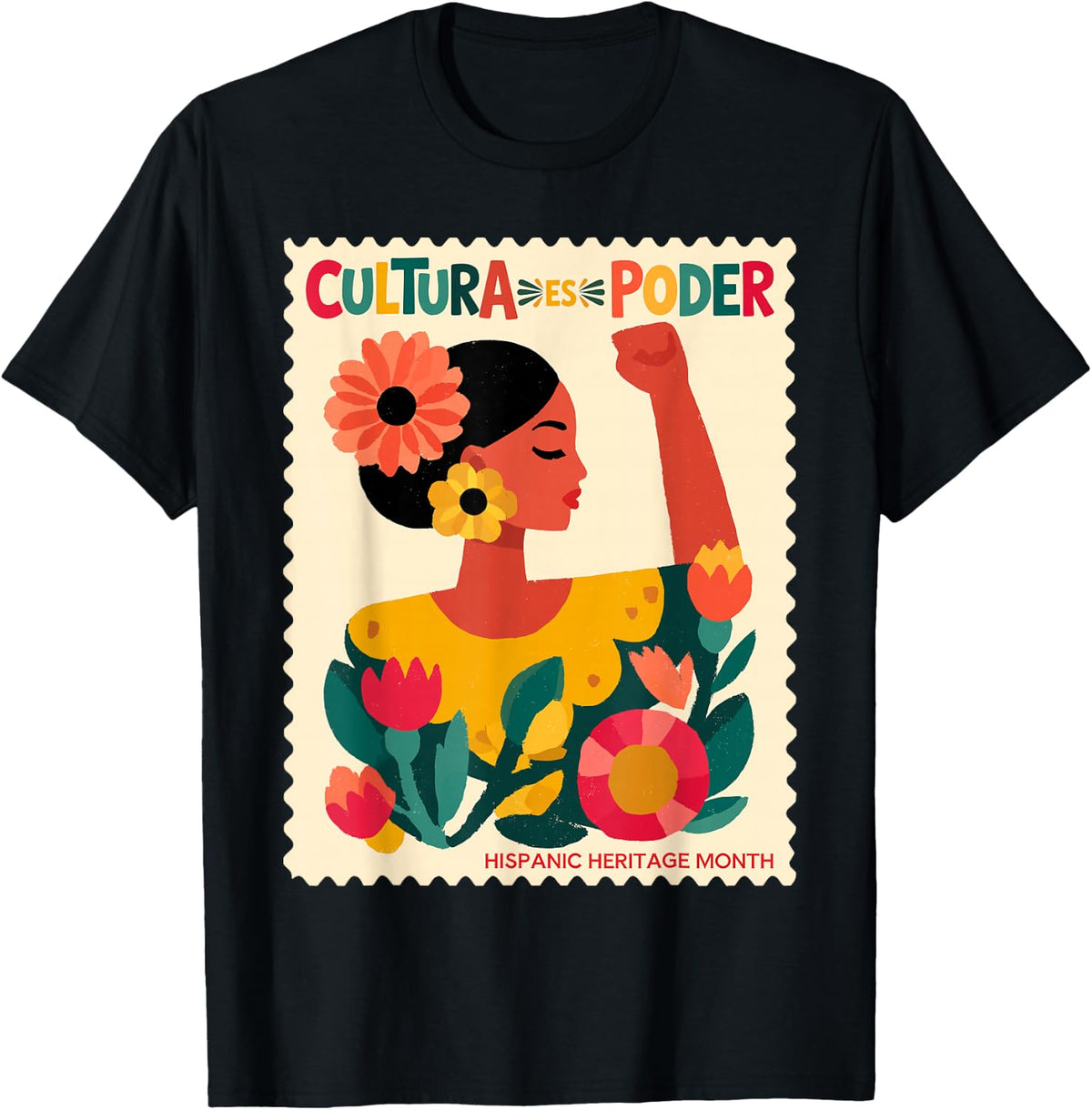 Cultura ES Poder Hispanic Heritage Latina Empowerment T-Shirt