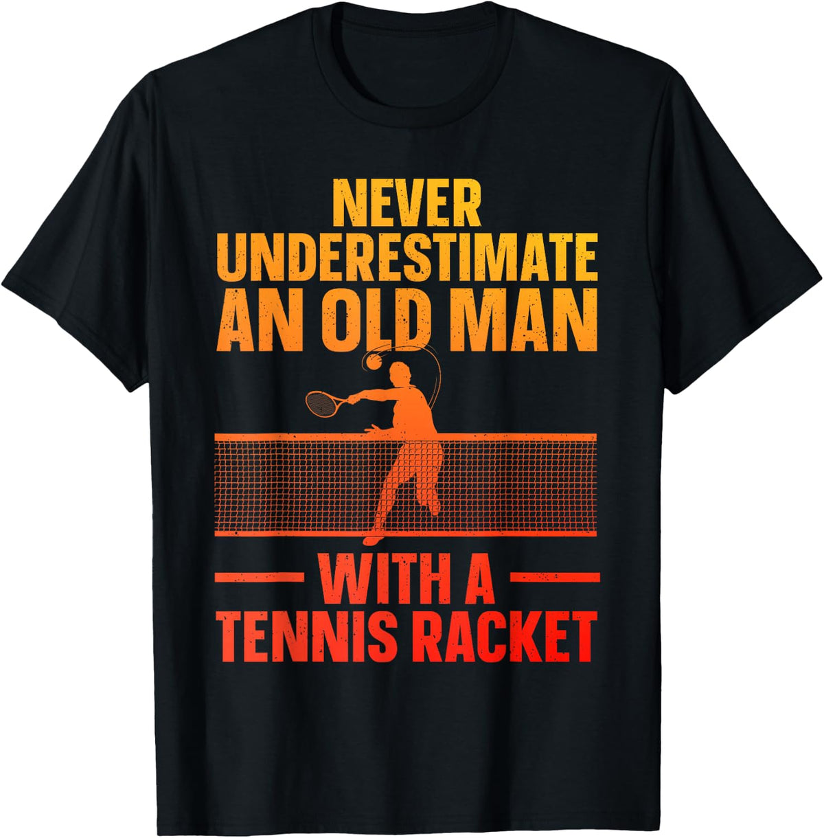 Best Tennis Art for Men Grandpa Tennis Lover Tennis Player T-Shirt