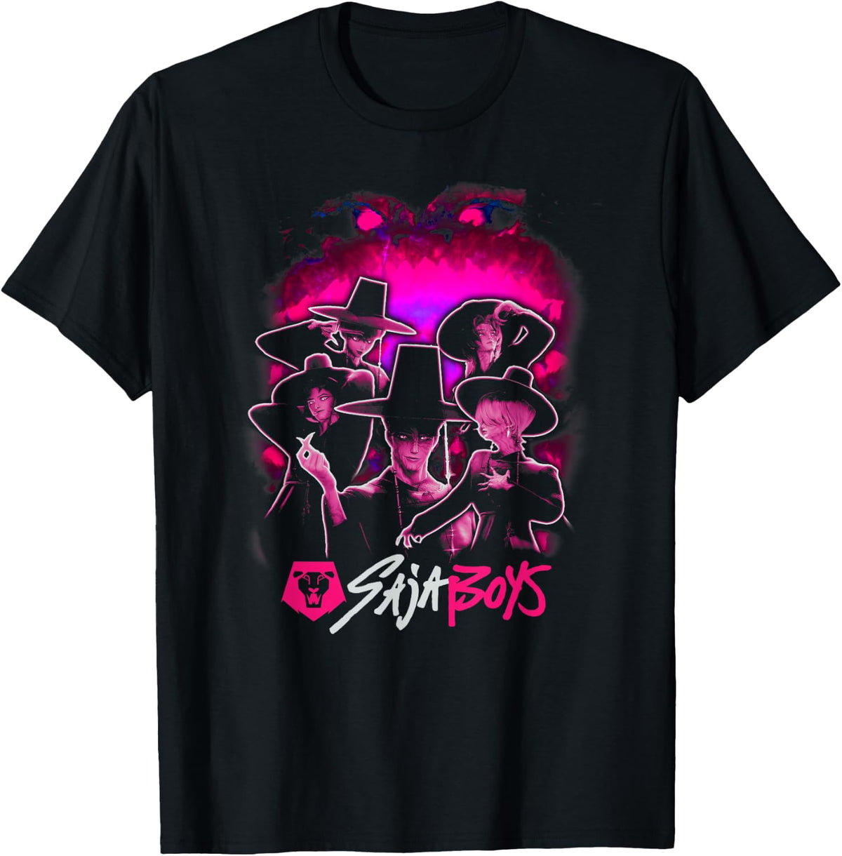 Kpop Demon Hunters Saja Boys Demon Form Group Shot T-Shirt