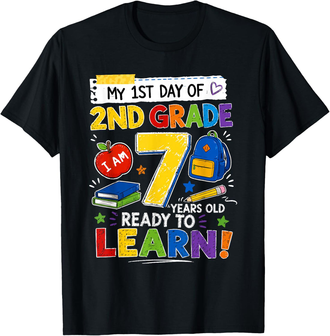 Second Grade My 1st Day of 2nd Grade Back to School Kids T-Shirt