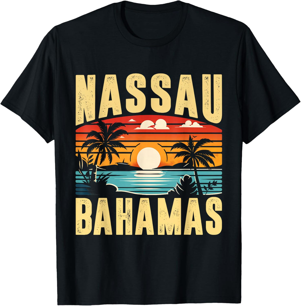 Nassau Bahamas Shirt Vintage Retro Bahamian Family Vacation T-Shirt