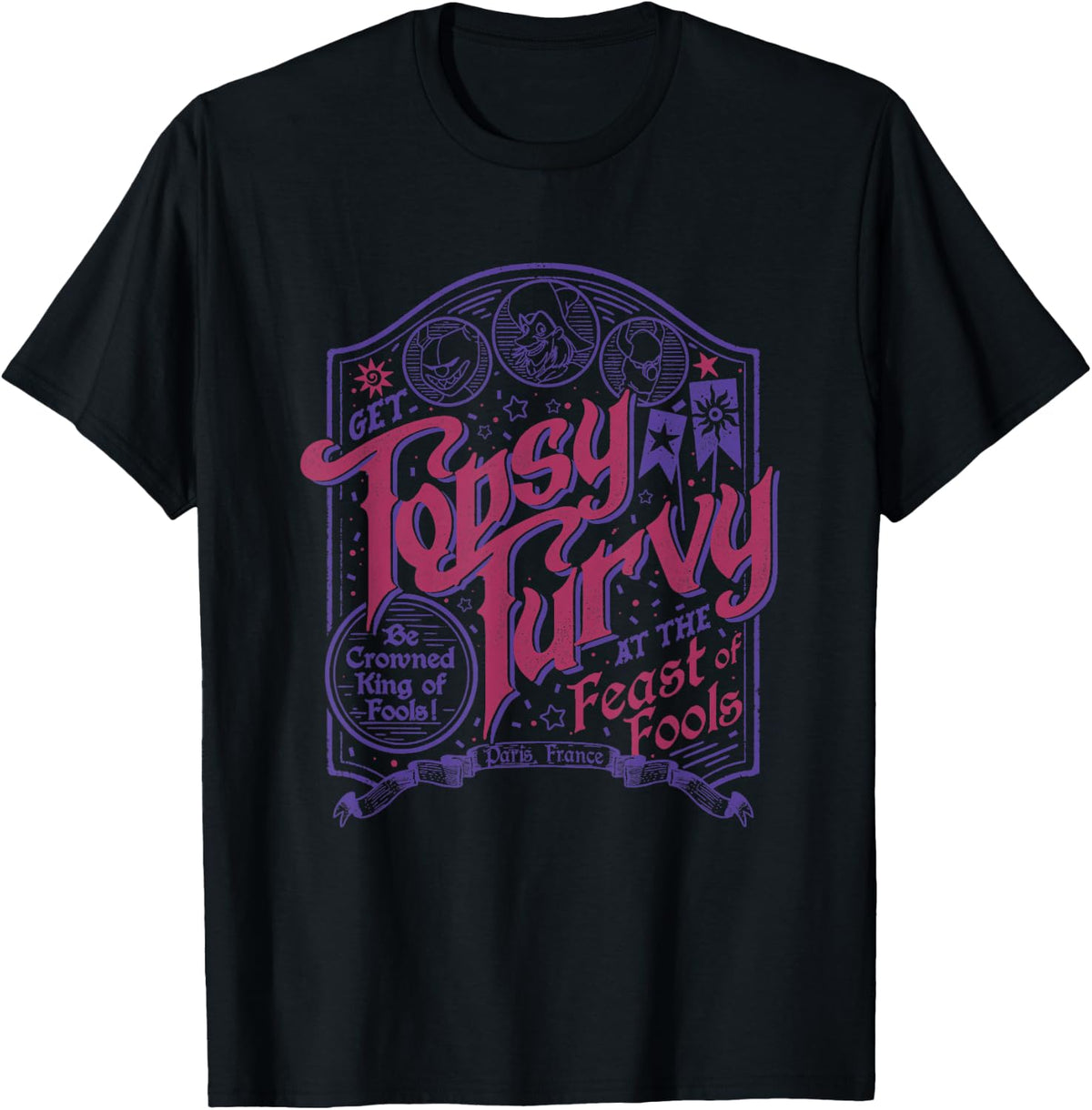 Disney The Hunchback of Notre Dame Feast of Fools Big Poster T-Shirt