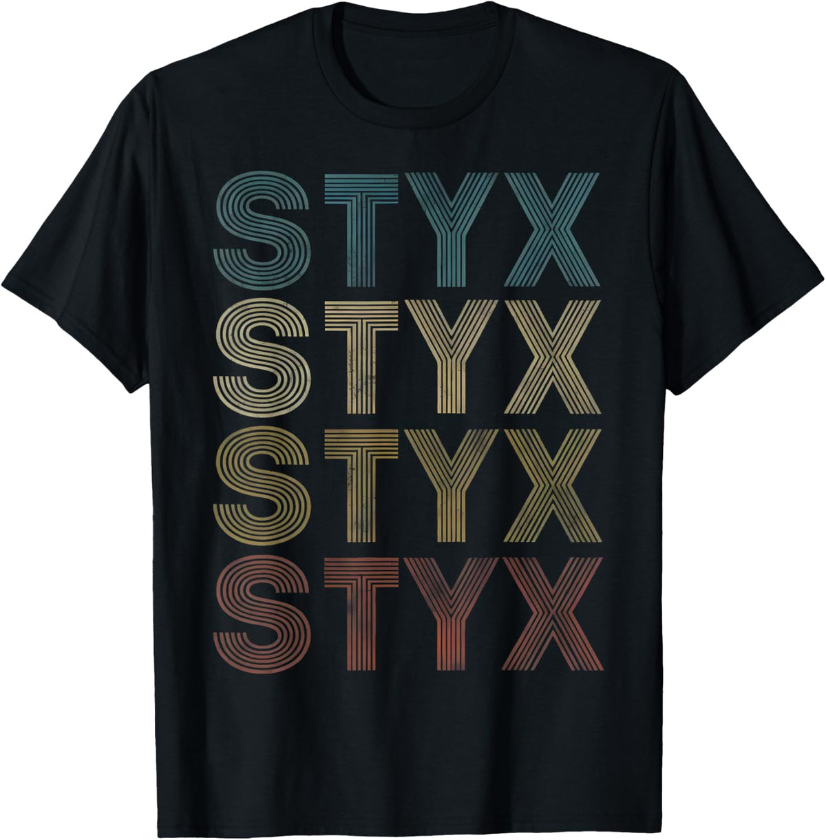 Styx Name Personalized Retro Vintage 70s 80s Gift Men Women T-Shirt