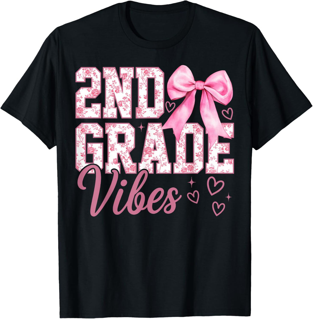 2nd Grade Vibes Coquette Bow Back to School Second Grade T-Shirt