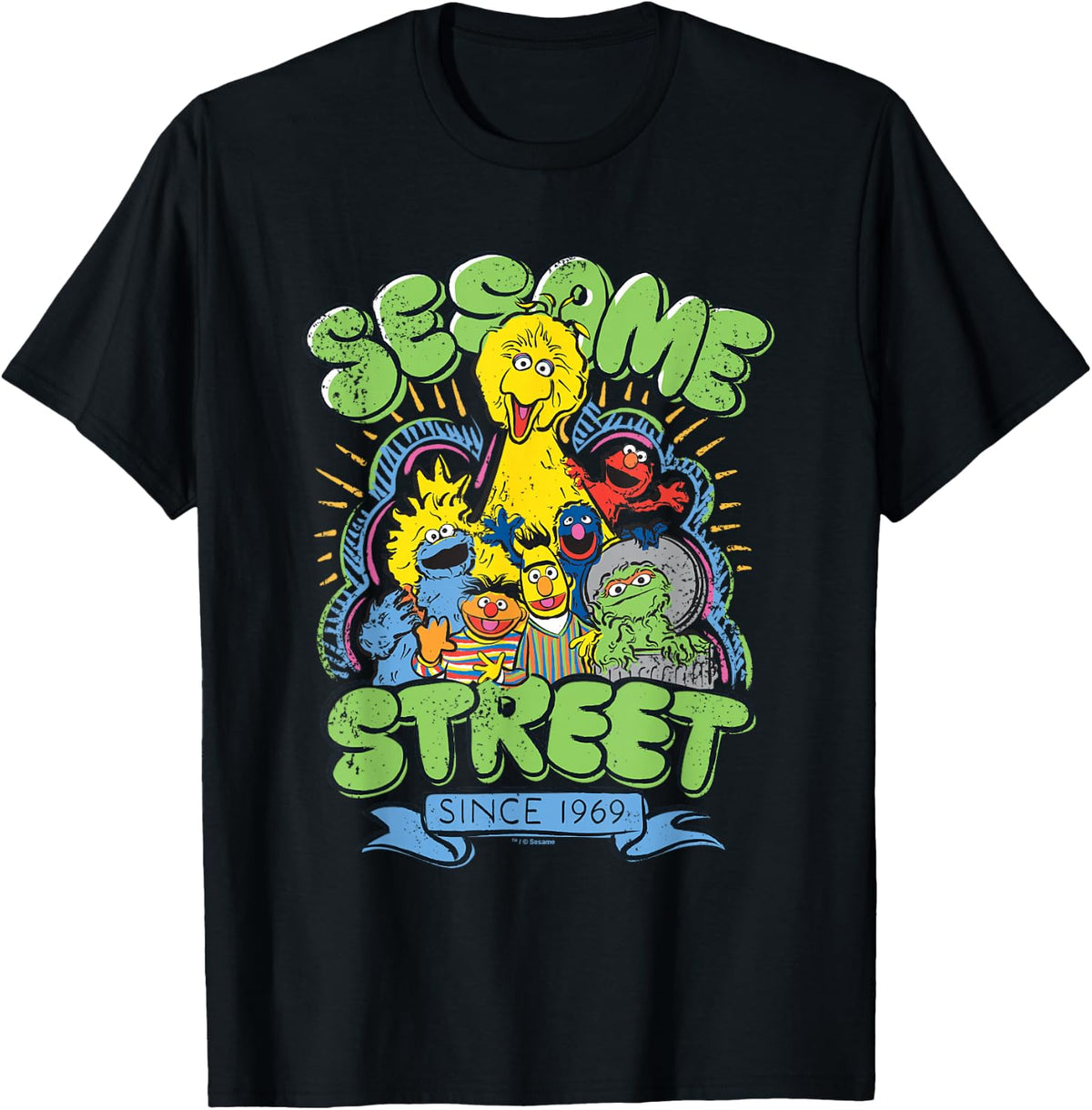 Sesame Street Since 1969 Rough T-Shirt
