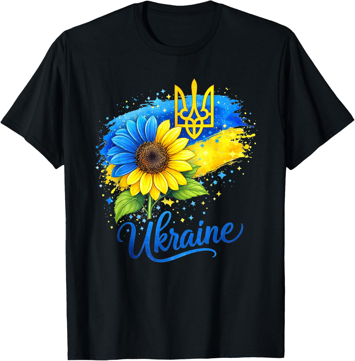 Ukraine Sunflower Butterfly Ukrainian Girls Kids Women Men T-Shirt