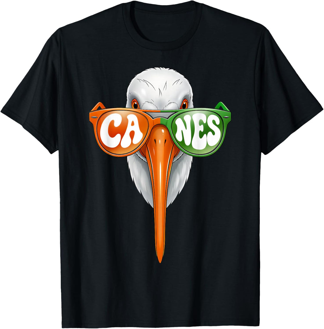 American White Ibis with Sunglasses for Men Women Kids T-Shirt