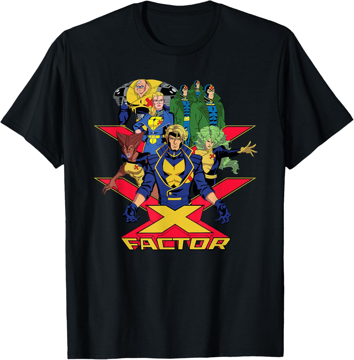 Marvel Studios X-Men '97 Season 2 X-Factor Team and Logo T-Shirt