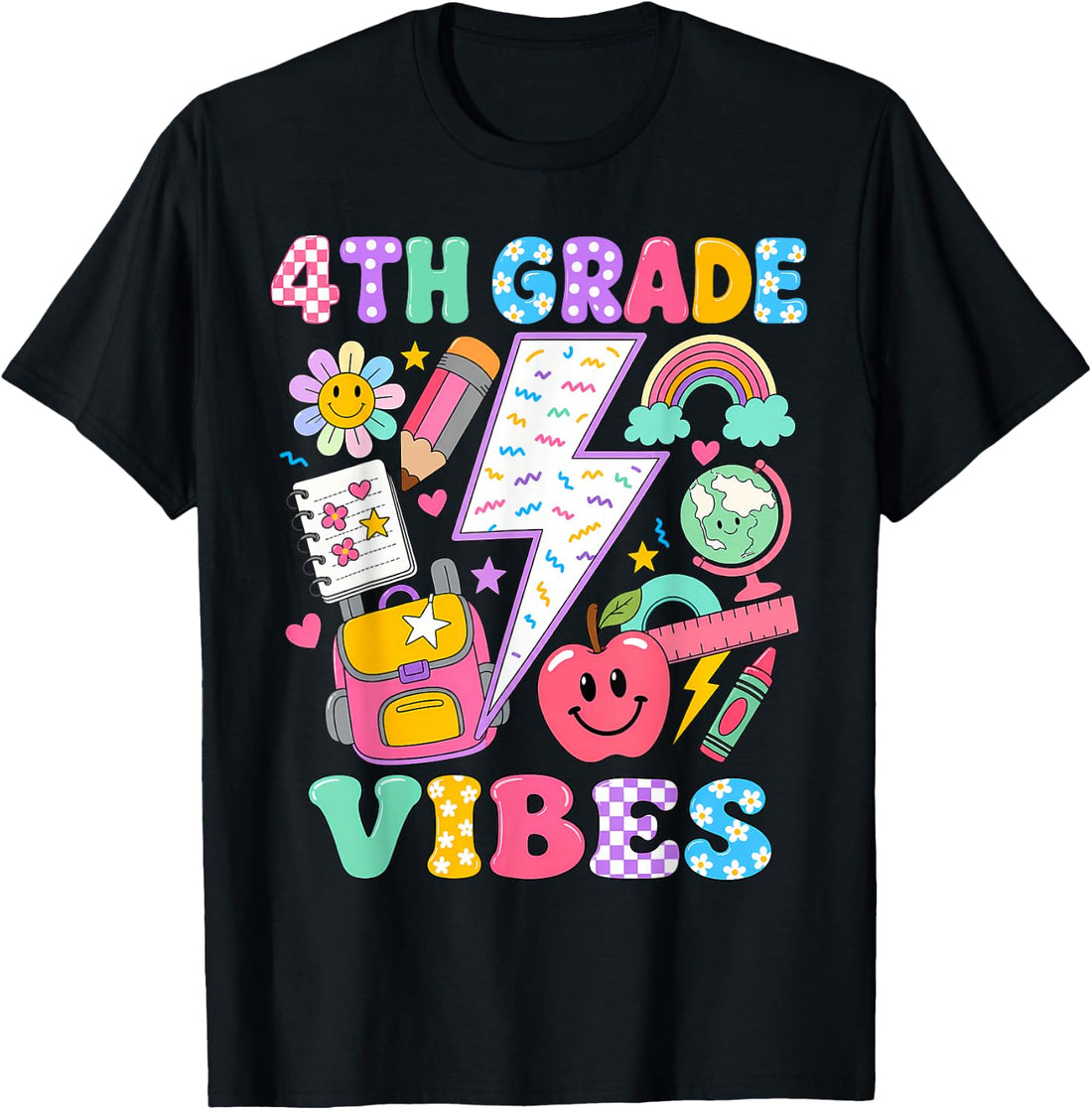 4th Grade for Girls Back to School First Day Fourth Grade T-Shirt