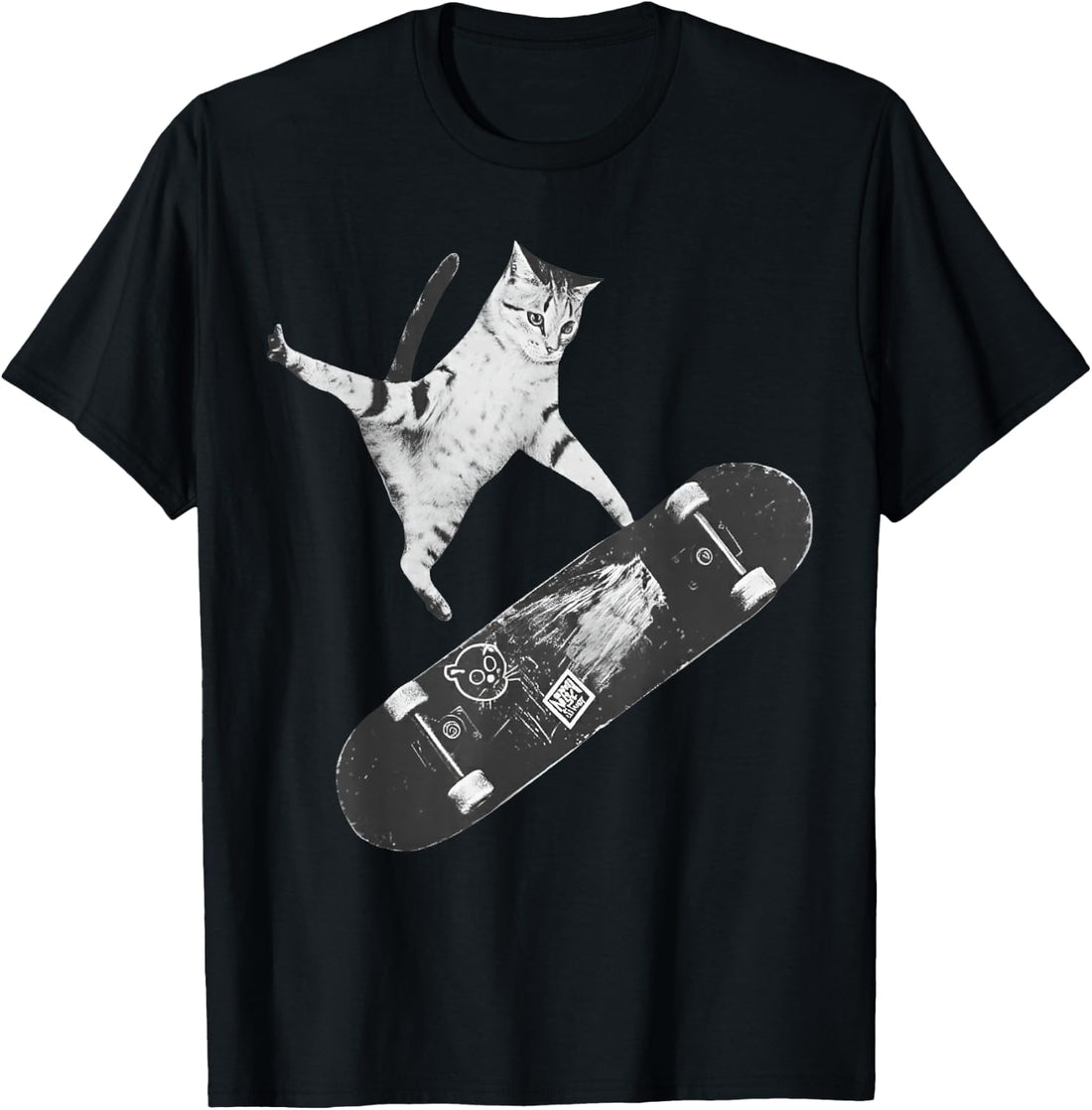 Vintage Style Emo Skater Cat Meme Cringe Kitten T-Shirt