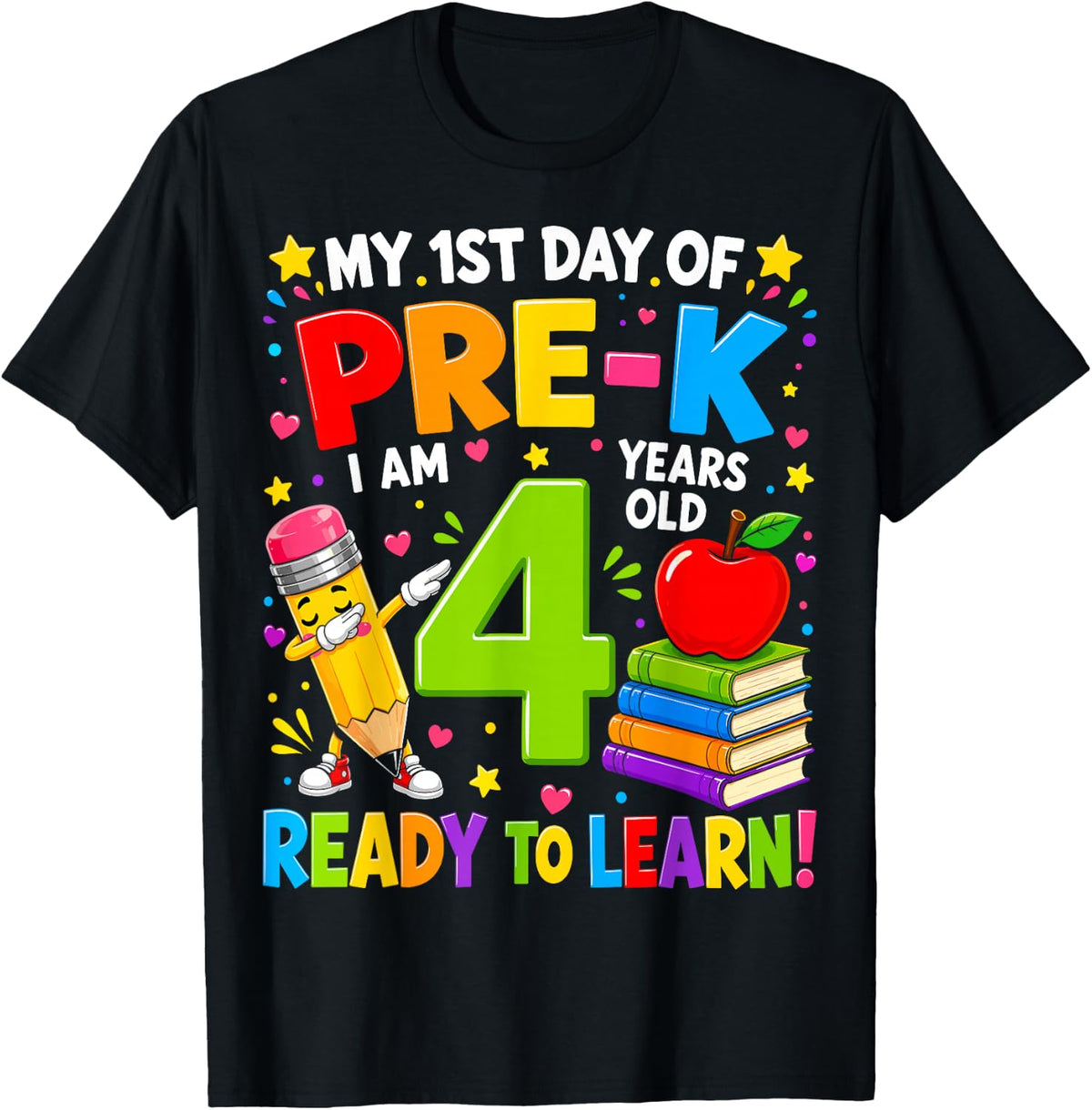 My First Day of Pre-k 1st Day of School Boys Girls T-Shirt