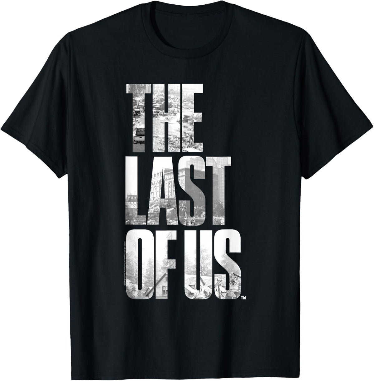 The Last of Us City View Logo Lettering Video Game T-Shirt