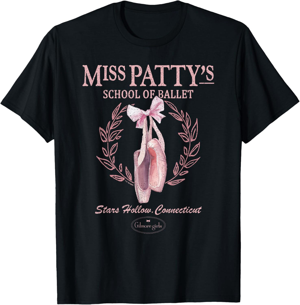 Gilmore Girls Miss Patty's School of Ballet Distressed Logo T-Shirt
