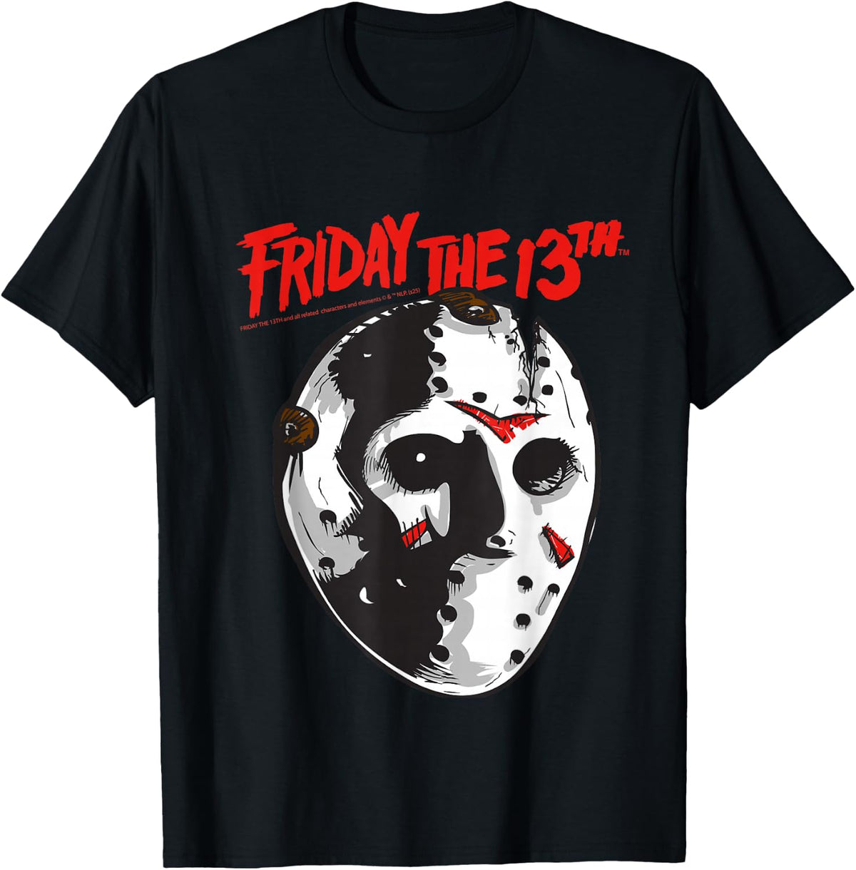 Friday The 13th Halloween Design Mask Art T-Shirt