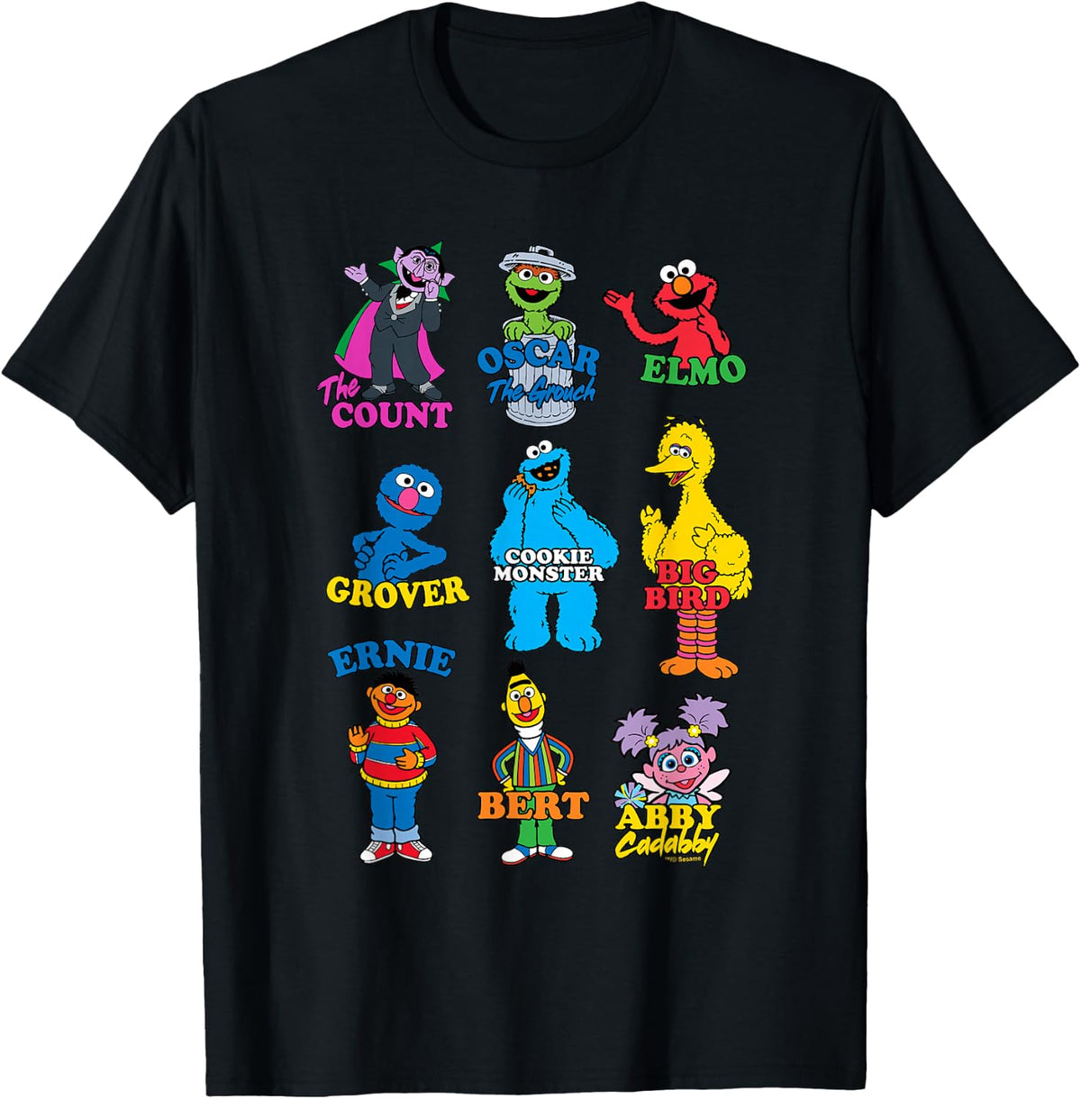 Sesame Street Character Collage T-Shirt