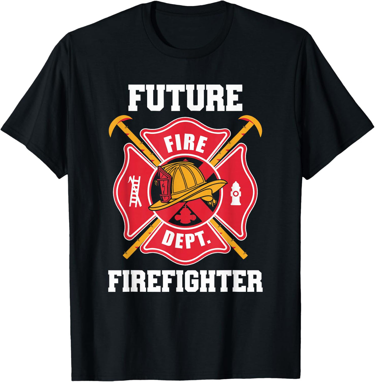 Future Firefighter Fireman Firefighting Funny for Boys Kids T-Shirt